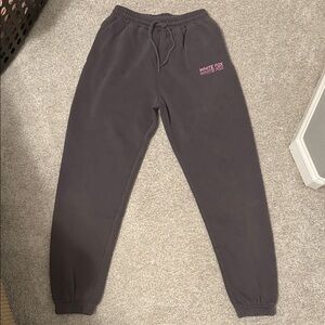White Fox gray sweatpants